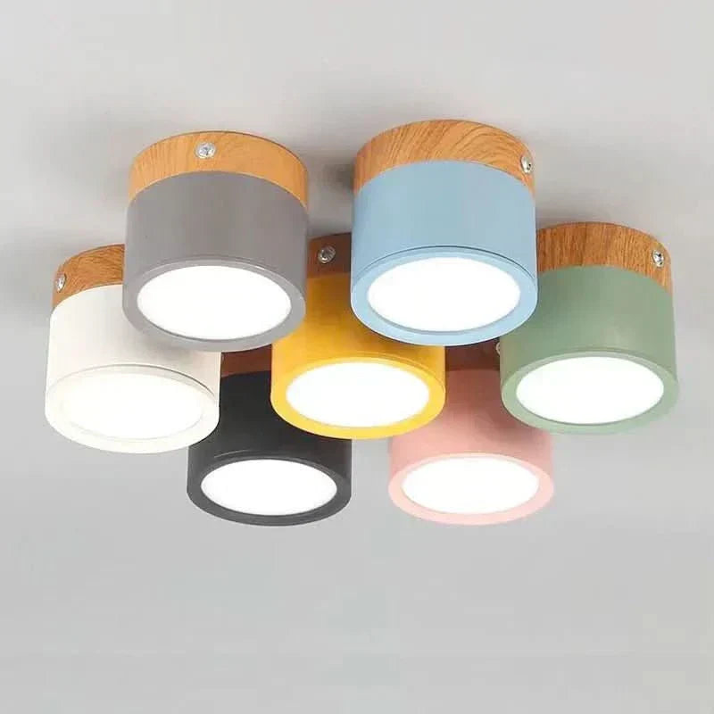 AeroNest Modern Dimmable LED Ceiling Light With Wood Design | Temsk