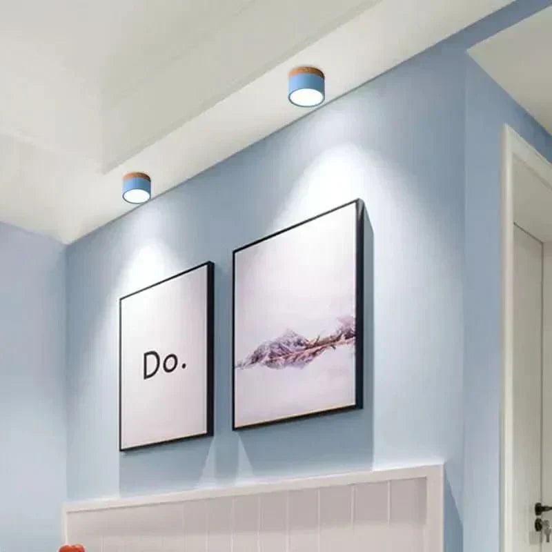 AeroNest Modern Dimmable LED Ceiling Light With Wood Design | Temsk