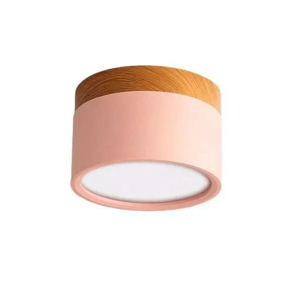AeroNest Modern Dimmable LED Ceiling Light With Wood Design | Temsk