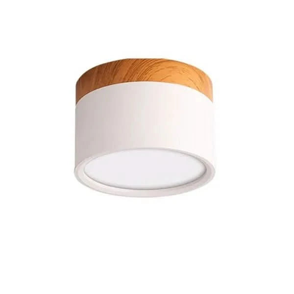 AeroNest Modern Dimmable LED Ceiling Light With Wood Design | Temsk