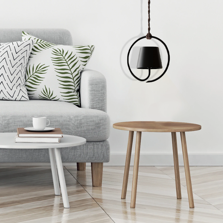 LumiLoop wiederaufladbare hängende Pendelleuchte für moderne minimalistische Innenräume | Temsk