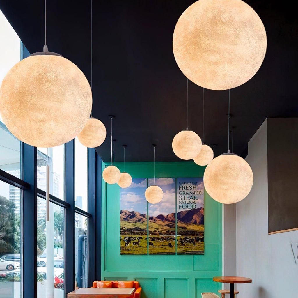Aurelian Glow Pendant Light for Soft Moonlit Ambiance in Any Room | Snurv | Temsk