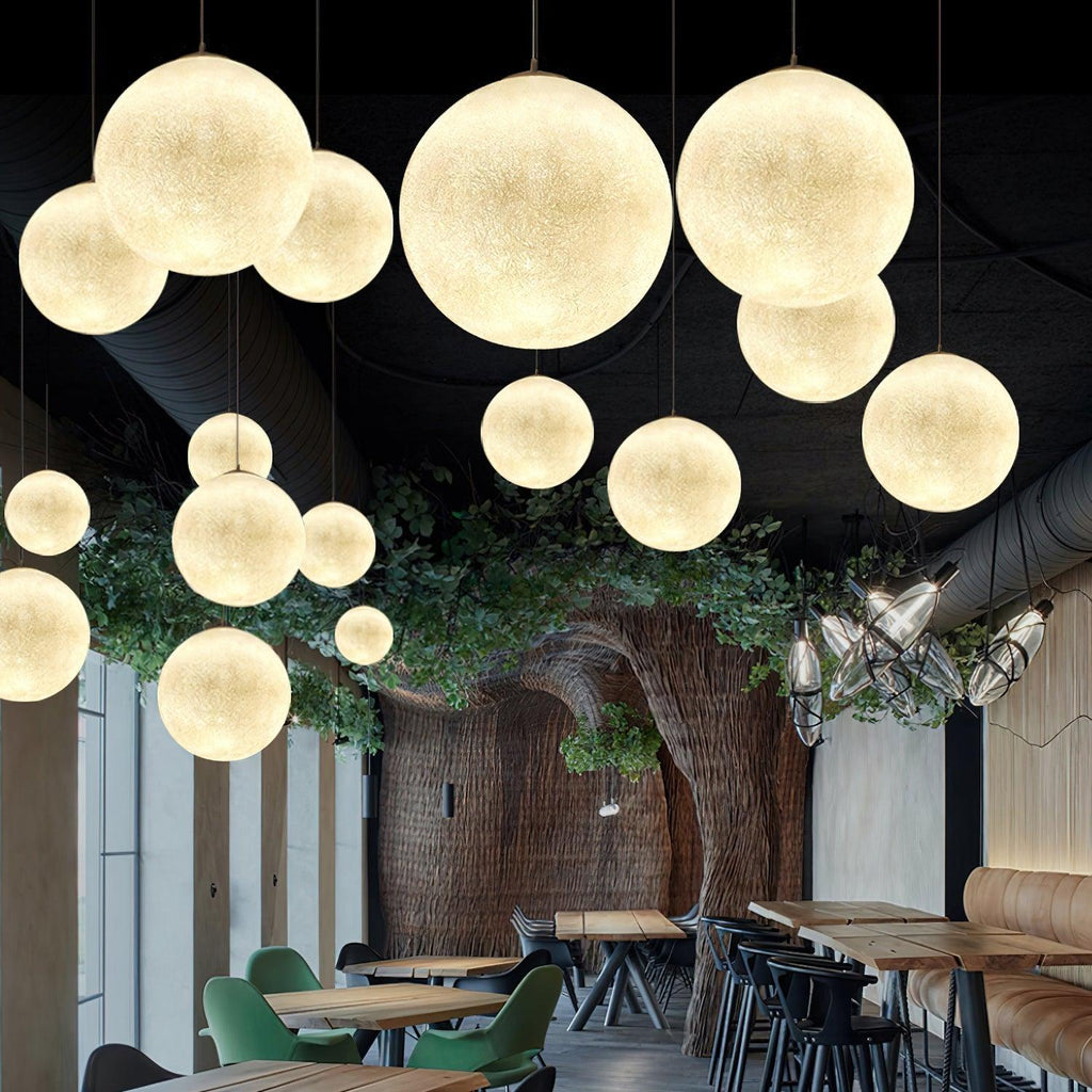 Aurelian Glow Pendant Light for Soft Moonlit Ambiance in Any Room | Snurv | Temsk