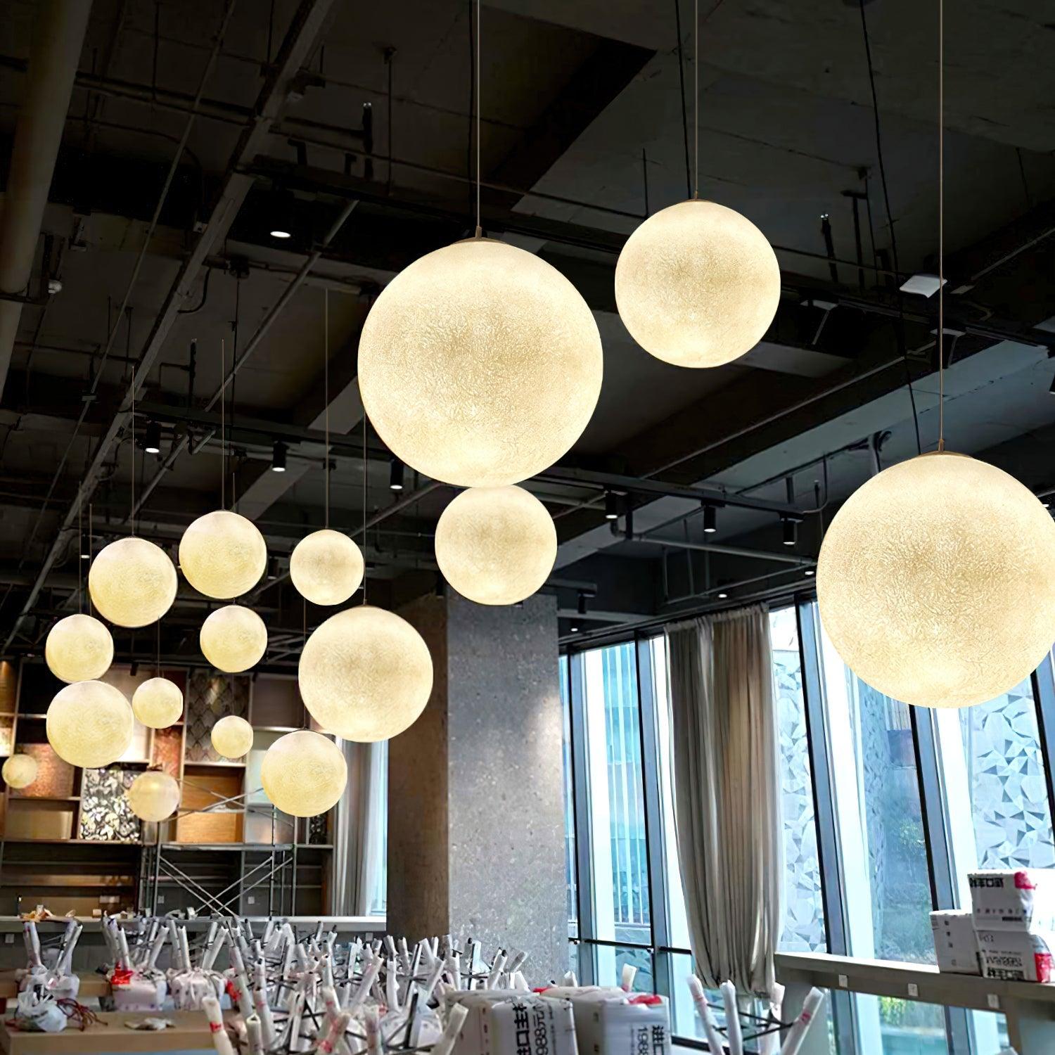 Aurelian Glow Pendant Light for Soft Moonlit Ambiance in Any Room | Snurv | Temsk