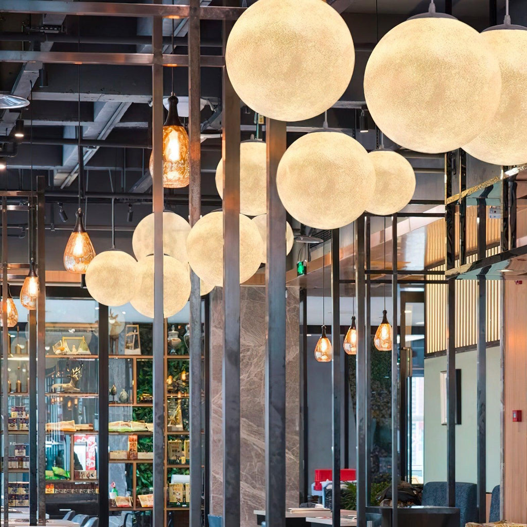 Aurelian Glow Pendant Light for Soft Moonlit Ambiance in Any Room | Snurv | Temsk