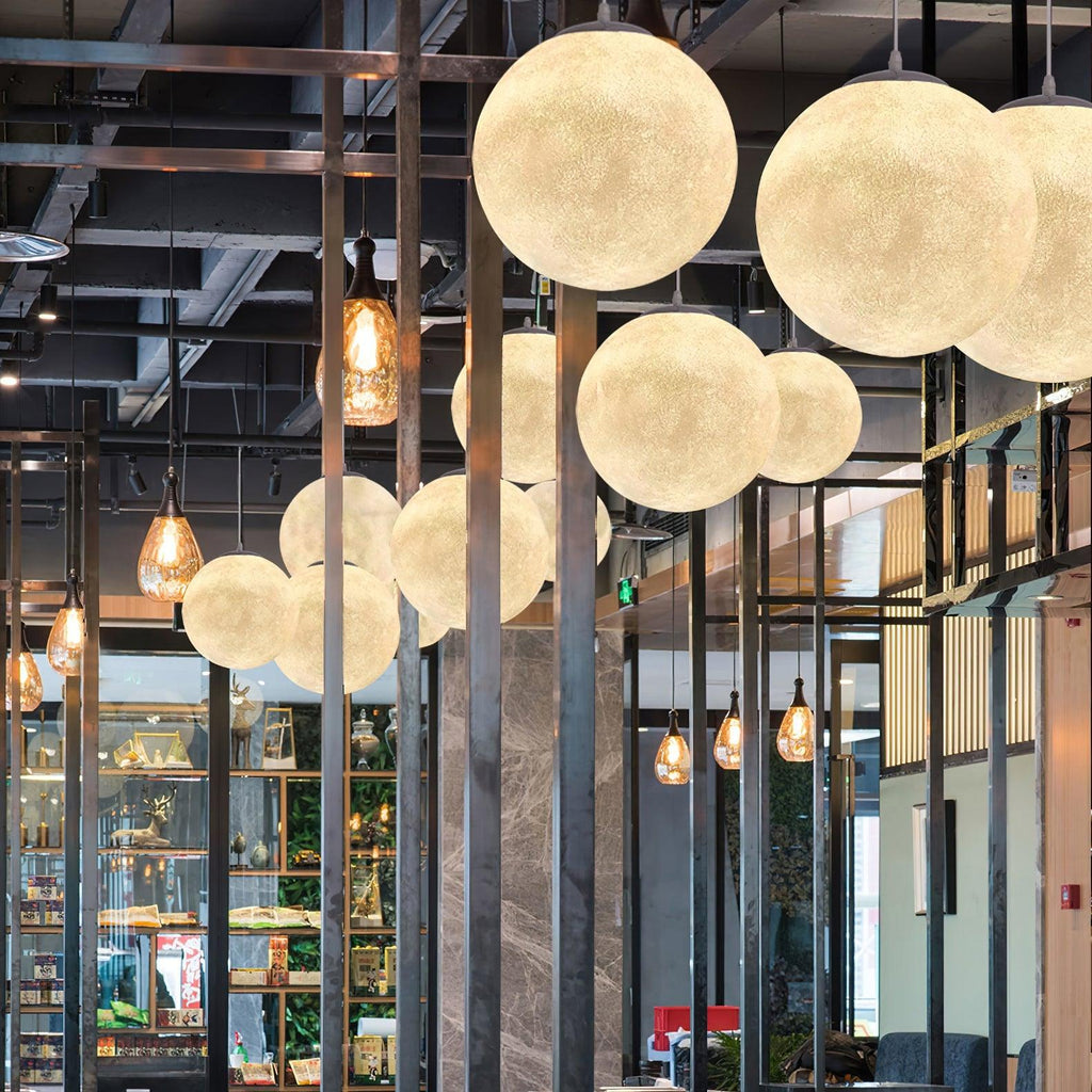 Aurelian Glow Pendant Light for Soft Moonlit Ambiance in Any Room | Snurv | Temsk