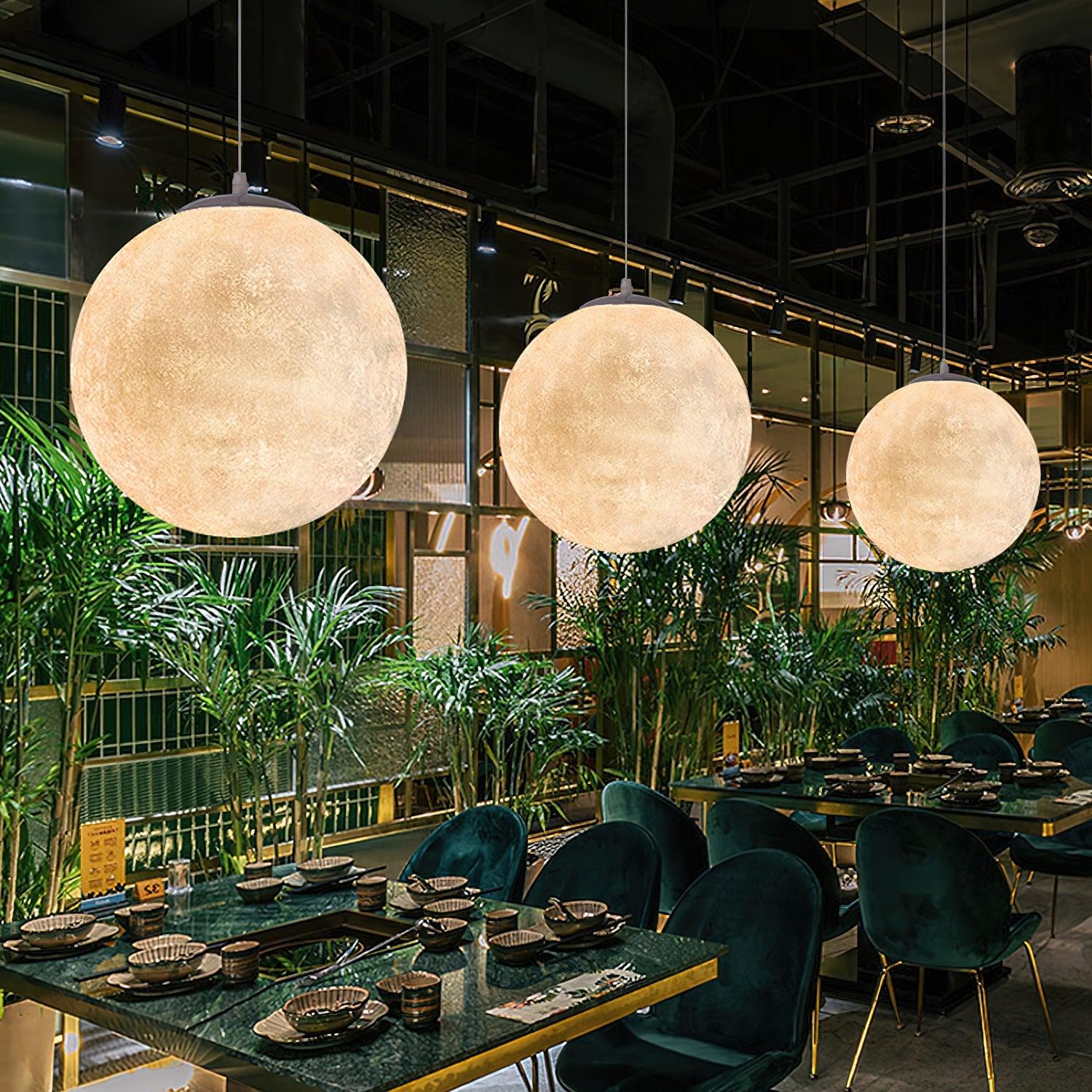 Aurelian Glow Pendant Light for Soft Moonlit Ambiance in Any Room | Snurv | Temsk