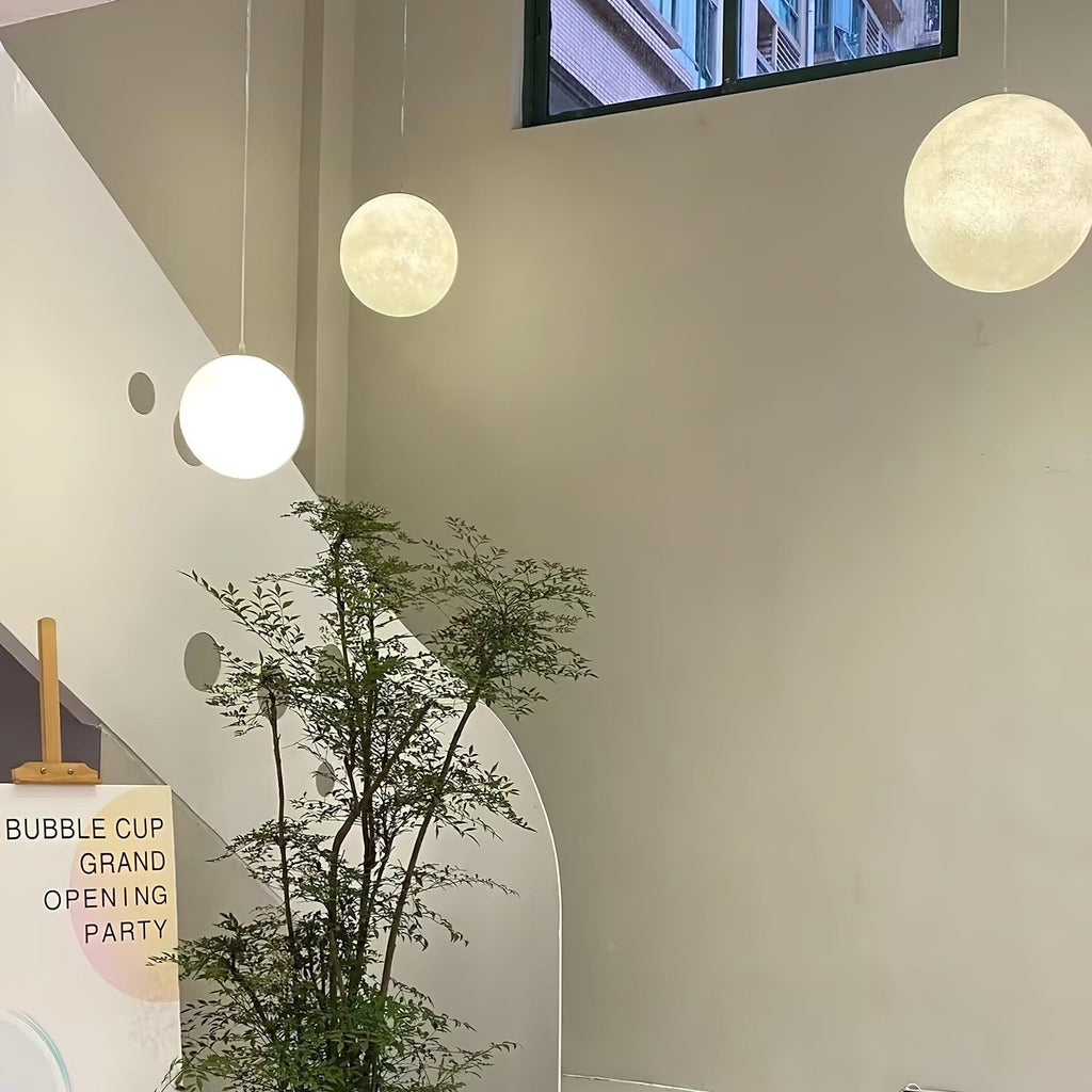 Aurelian Glow Pendant Light for Soft Moonlit Ambiance in Any Room | Snurv | Temsk
