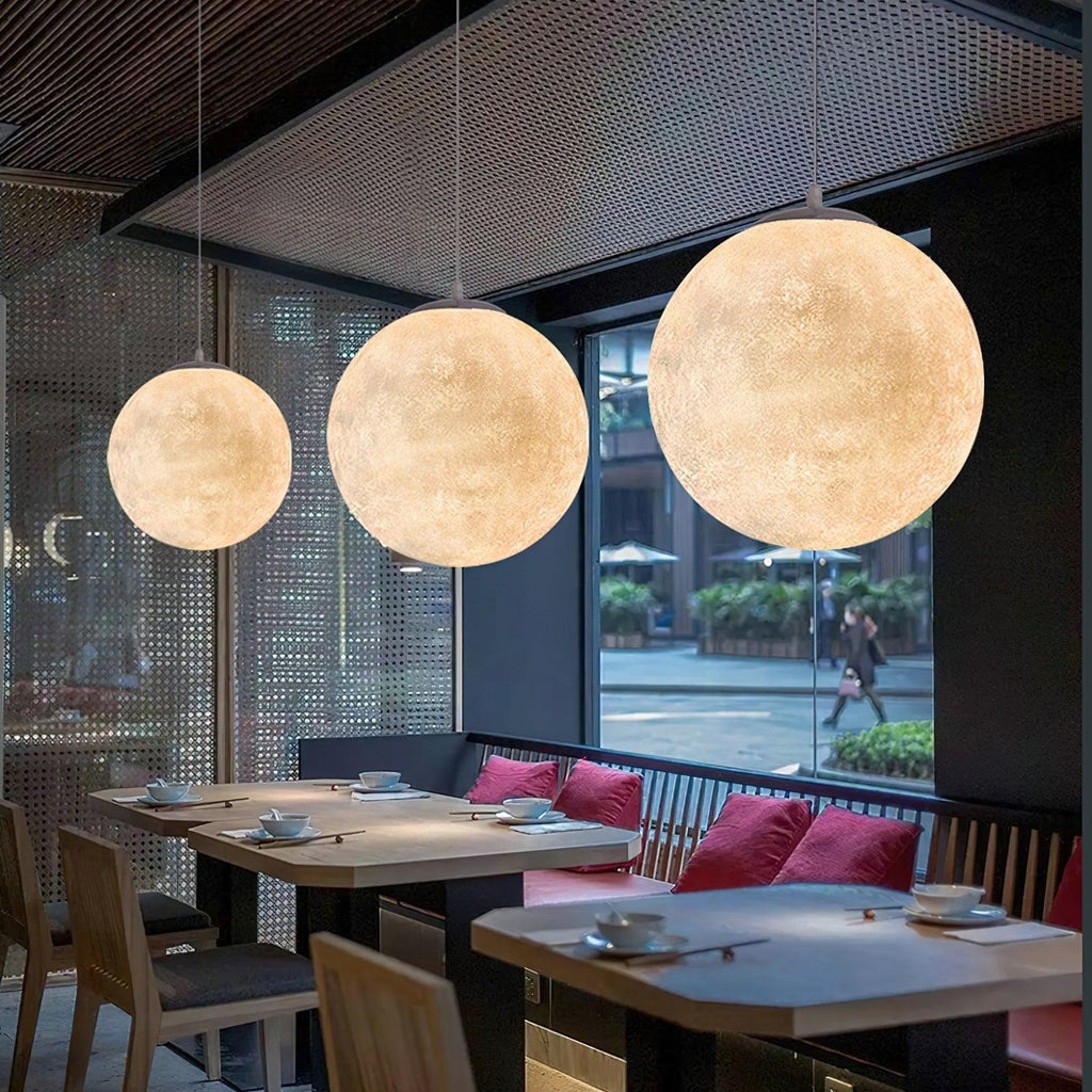 Aurelian Glow Pendant Light for Soft Moonlit Ambiance in Any Room | Snurv | Temsk