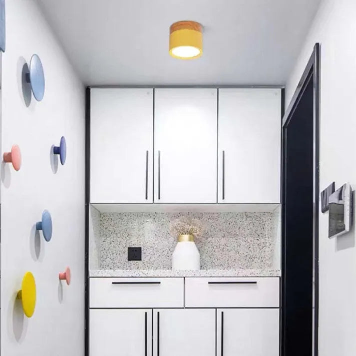 Virel Nordic LED Ceiling Light Minimalist Cylindrical Fixture | Snurv | Temsk