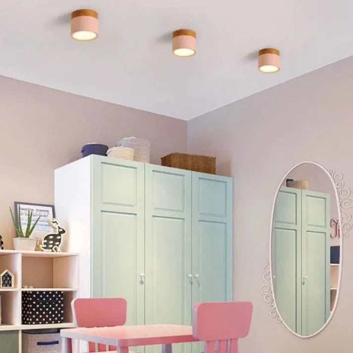 Virel Nordic LED Ceiling Light Minimalist Cylindrical Fixture | Snurv | Temsk