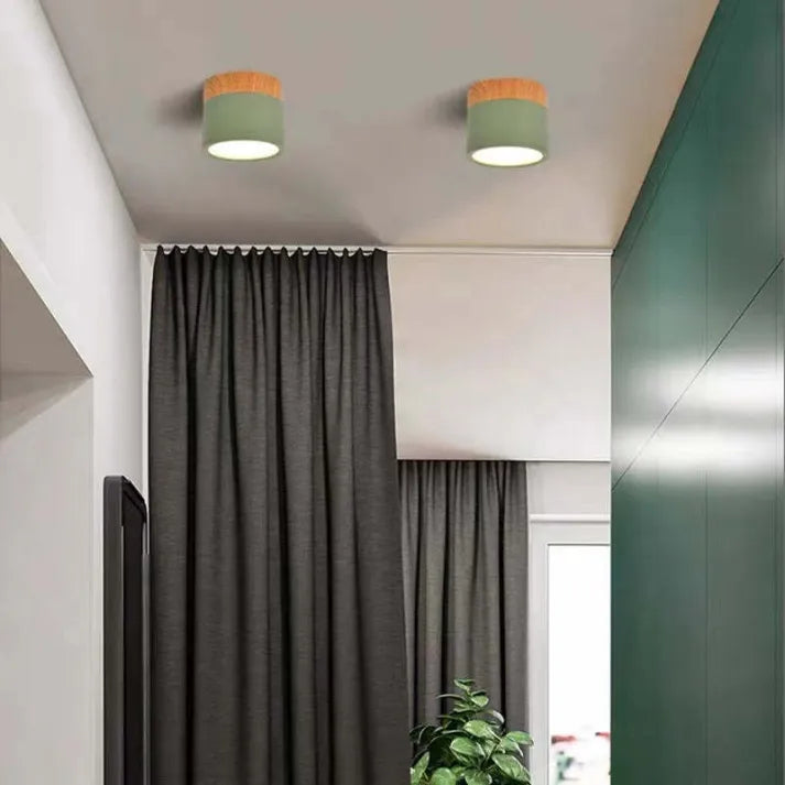 Virel Nordic LED Ceiling Light Minimalist Cylindrical Fixture | Snurv | Temsk