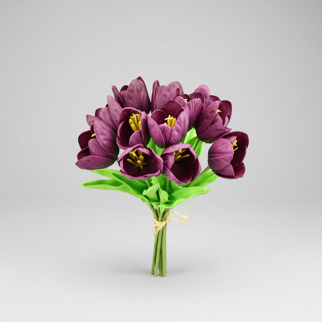 Mother's Day Real-Touch Tulips With PU Stems Bouquet | Temsk