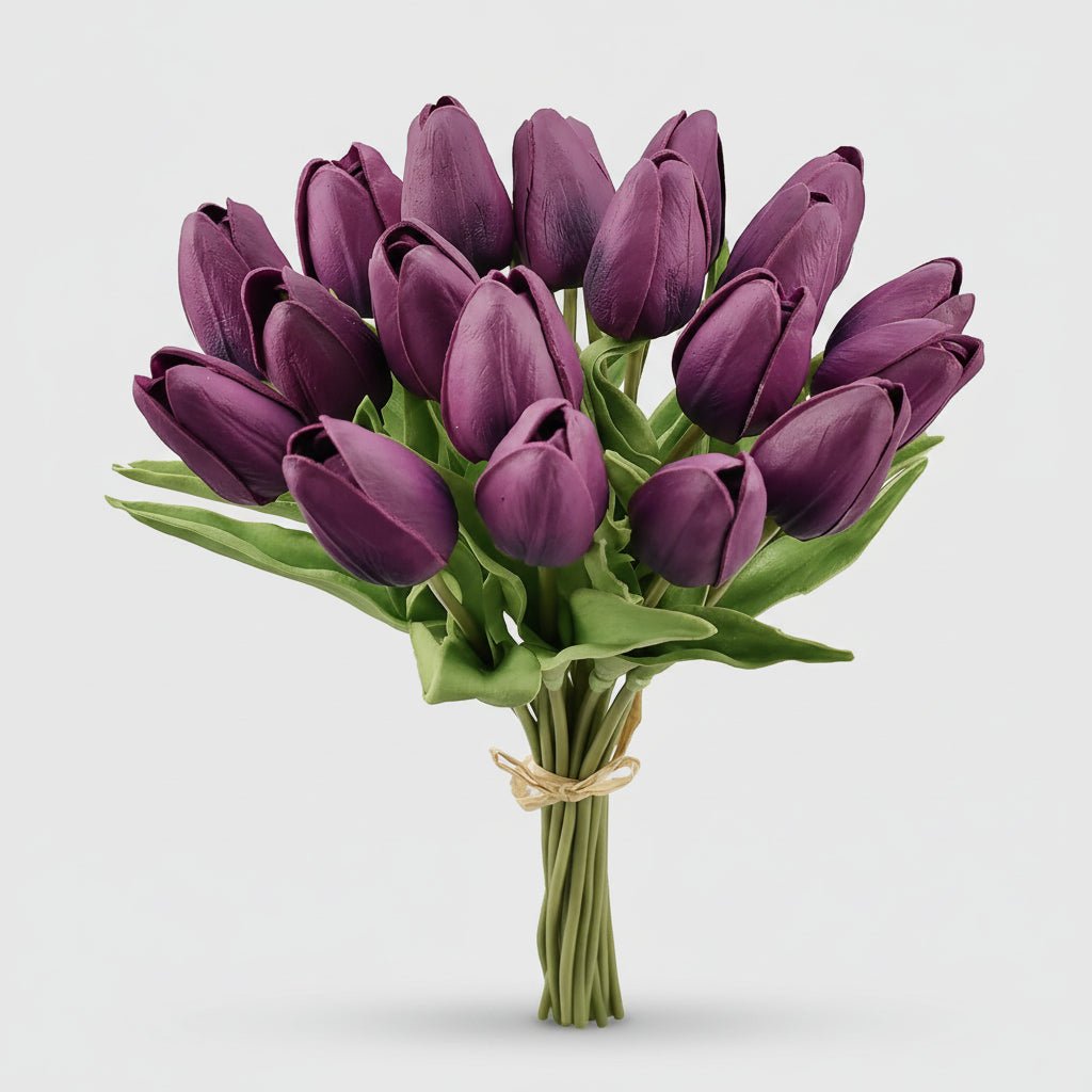 Mother's Day Real-Touch Tulips With PU Stems Bouquet | Temsk