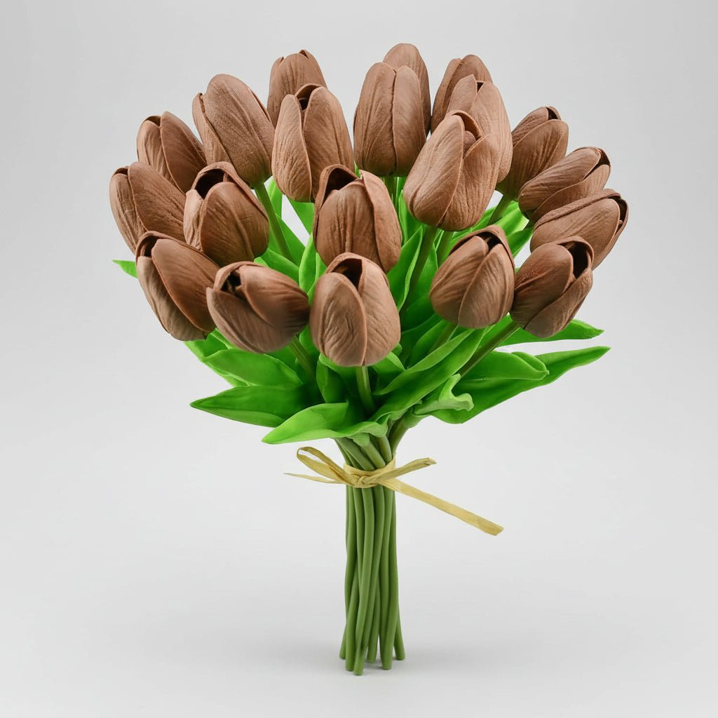 Mother's Day Real-Touch Tulips With PU Stems Bouquet | Temsk