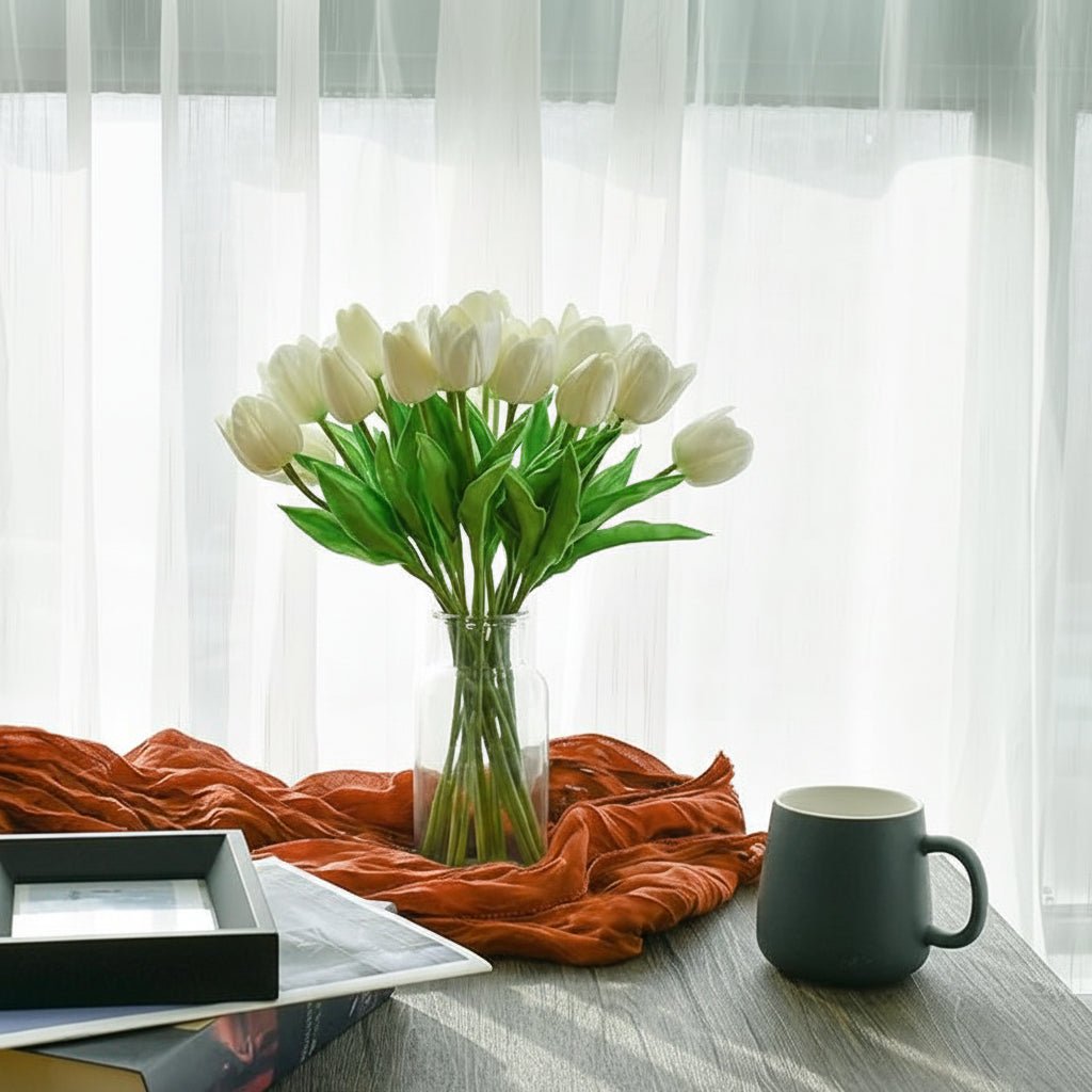 Mother's Day Real-Touch Tulips With PU Stems Bouquet | Temsk