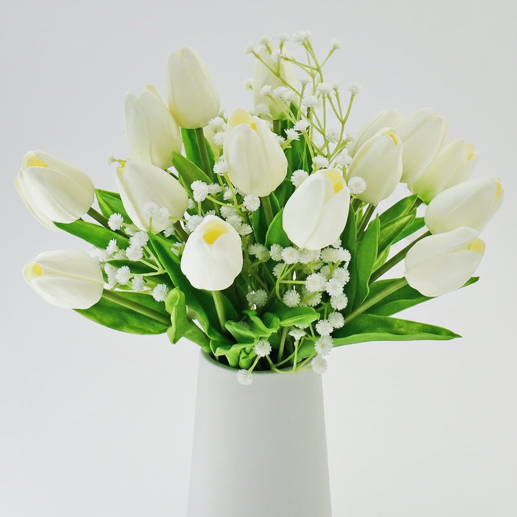 Mother's Day Real-Touch Tulips With PU Stems Bouquet | Temsk