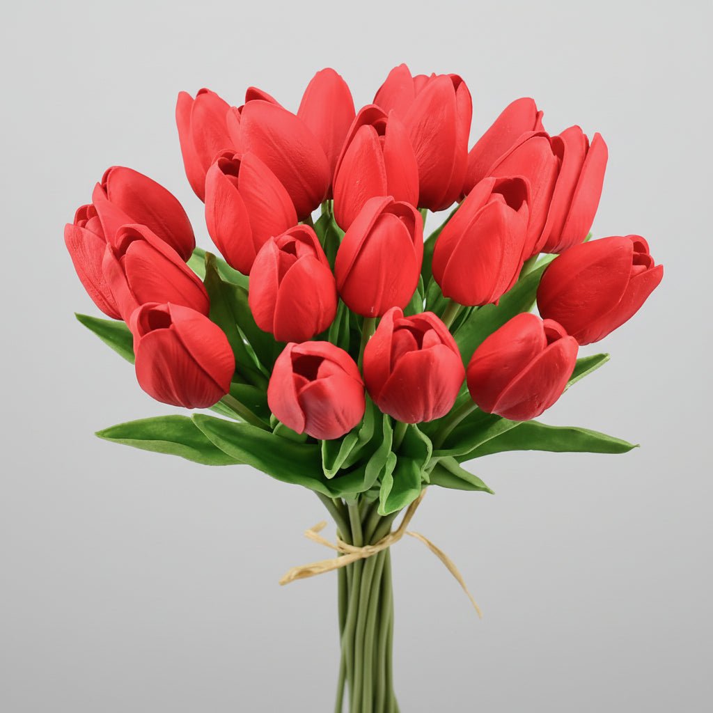 Mother's Day Real-Touch Tulips With PU Stems Bouquet | Temsk