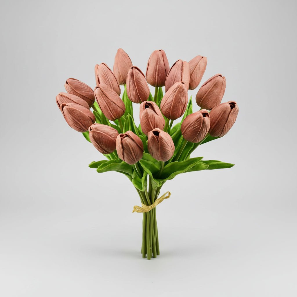 Mother's Day Real-Touch Tulips With PU Stems Bouquet | Temsk