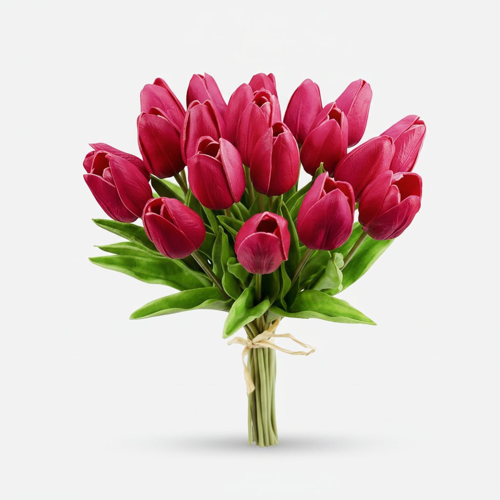 Mother's Day Real-Touch Tulips With PU Stems Bouquet | Temsk