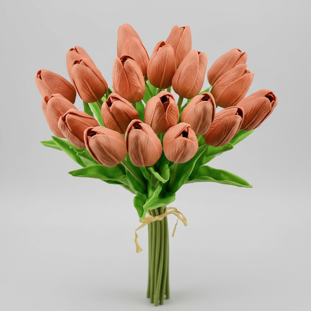 Mother's Day Real-Touch Tulips With PU Stems Bouquet | Temsk