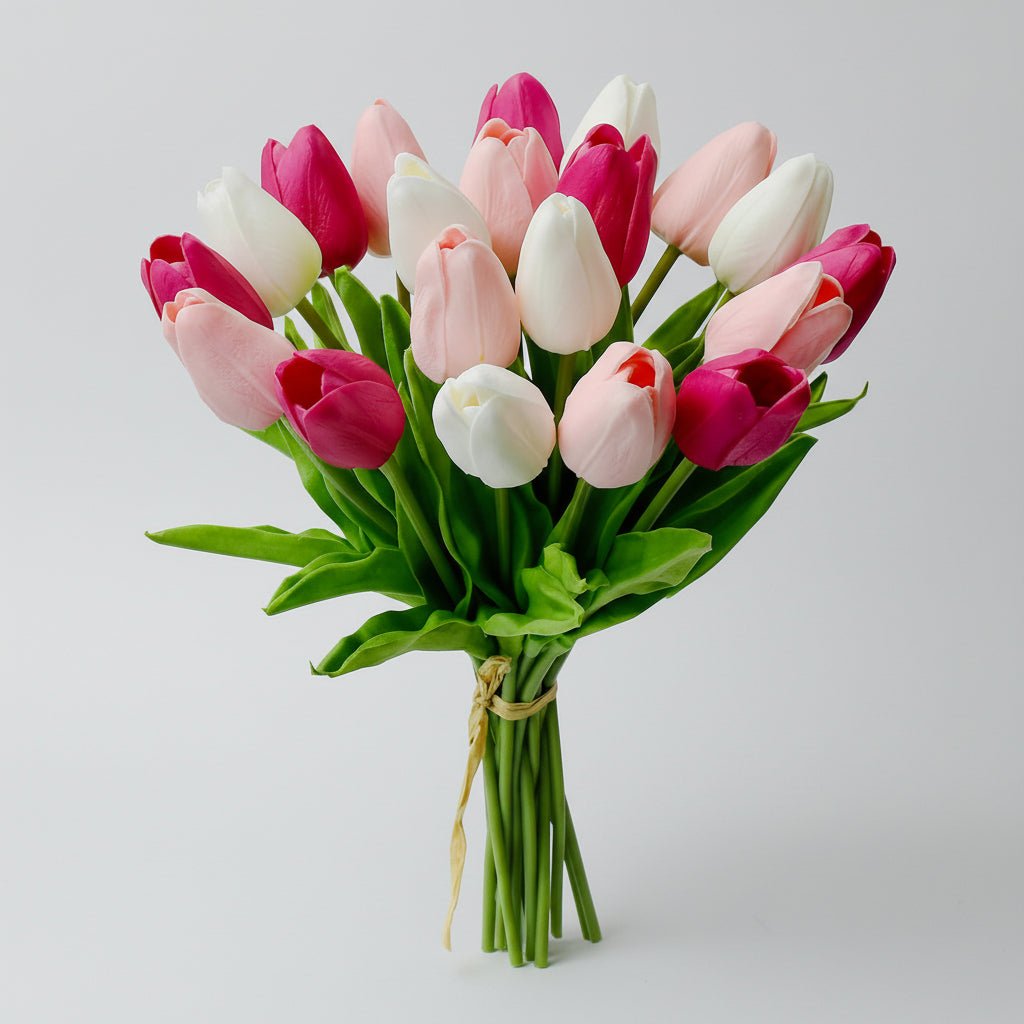Mother's Day Real-Touch Tulips With PU Stems Bouquet | Temsk