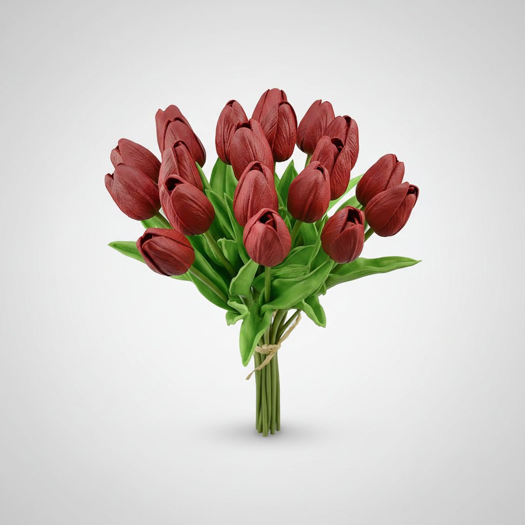 Mother's Day Real-Touch Tulips With PU Stems Bouquet | Temsk