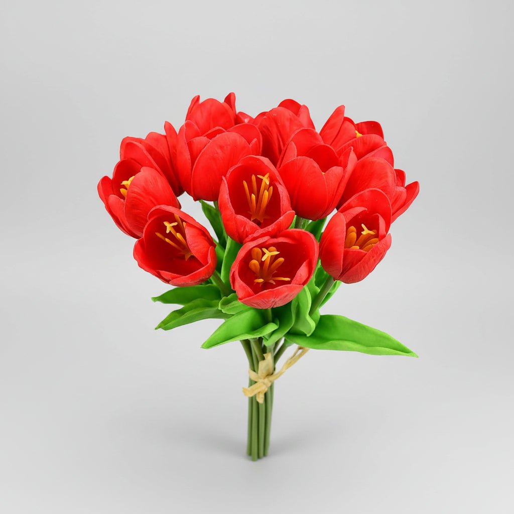 Mother's Day Real-Touch Tulips With PU Stems Bouquet | Temsk