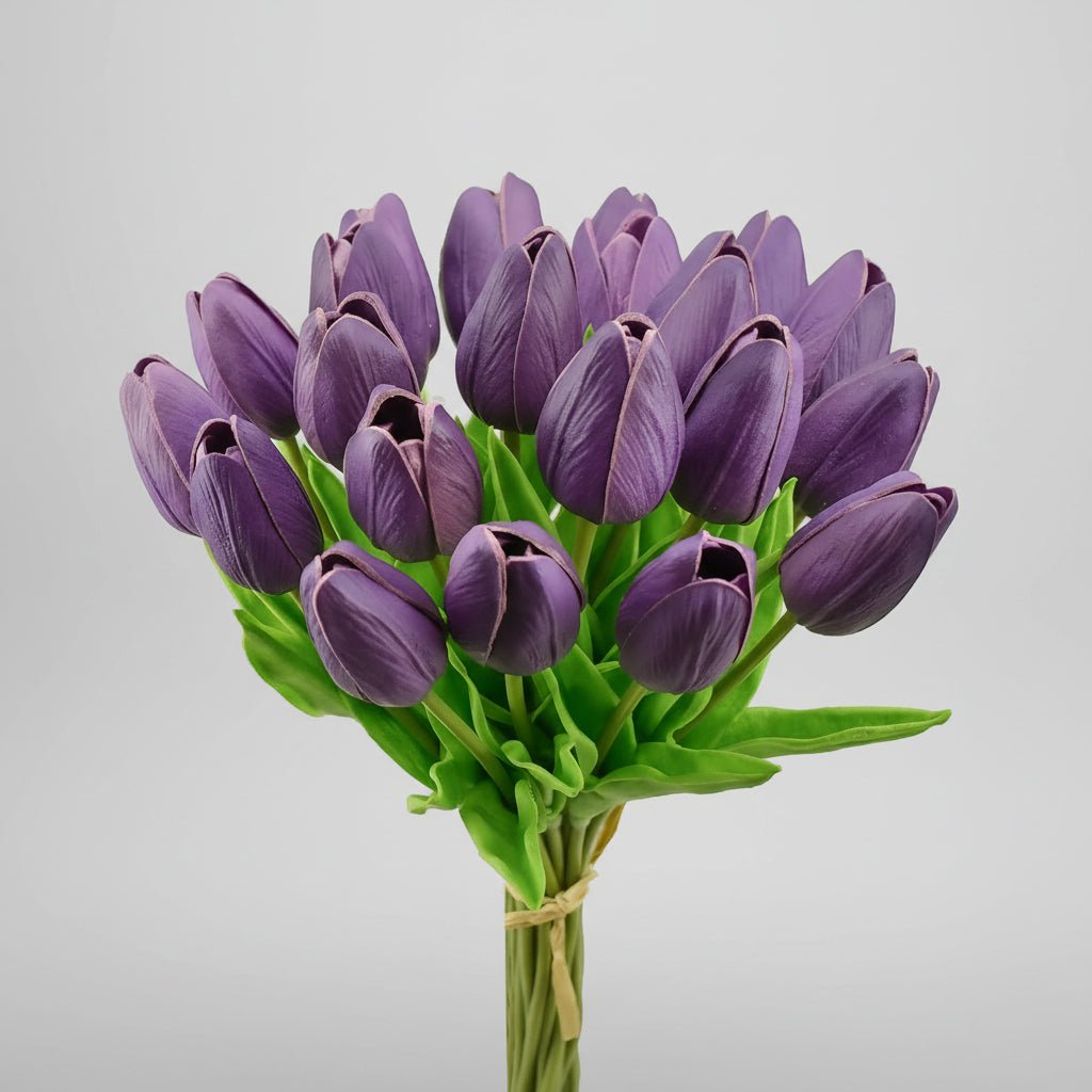 Mother's Day Real-Touch Tulips With PU Stems Bouquet | Temsk