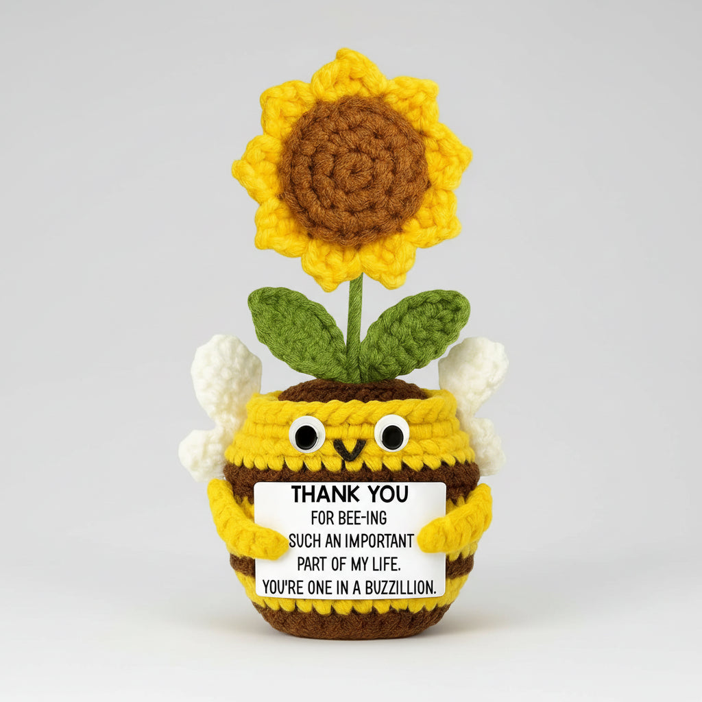 Handmade Crochet Flower Desk Decor Gift For Mother's Day | Temsk