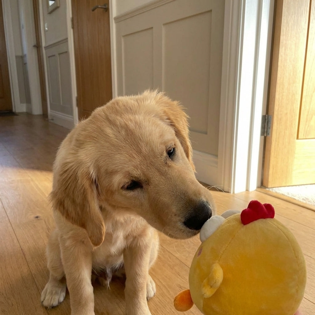 USB Rechargeable Motion-Activated Bouncing Chicken Toy For Dogs | Temsk