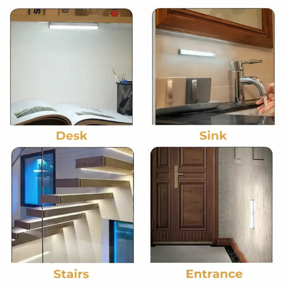 Bewegungssensor-Wandlicht, wiederaufladbare Nachttischlampe für dunkle Flure | Temsk