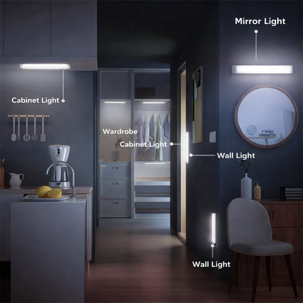 Bewegungssensor-Wandlicht, wiederaufladbare Nachttischlampe für dunkle Flure | Temsk