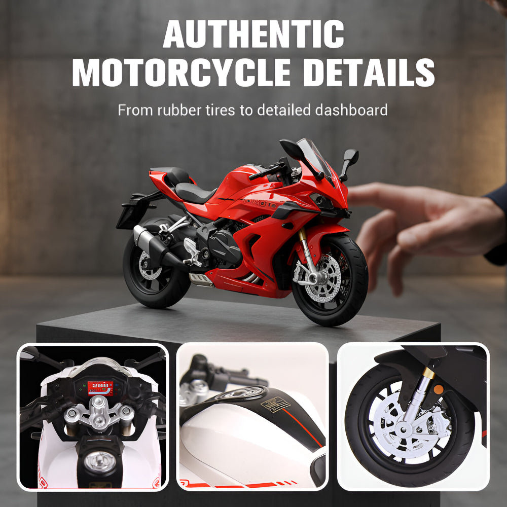 1:12 Scale Alloy Diecast Motorcycle Display Model Collectible | Temsk