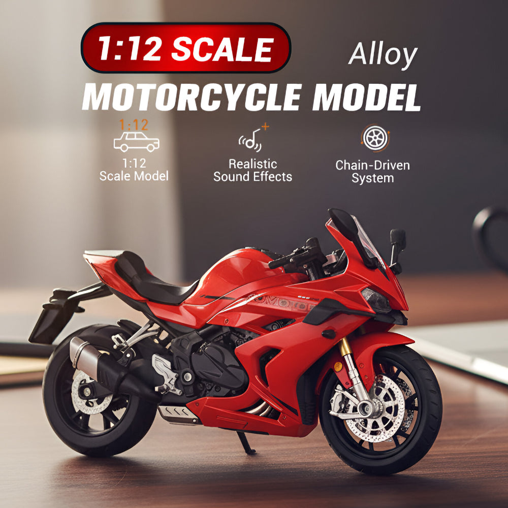 1:12 Scale Alloy Diecast Motorcycle Display Model Collectible | Temsk