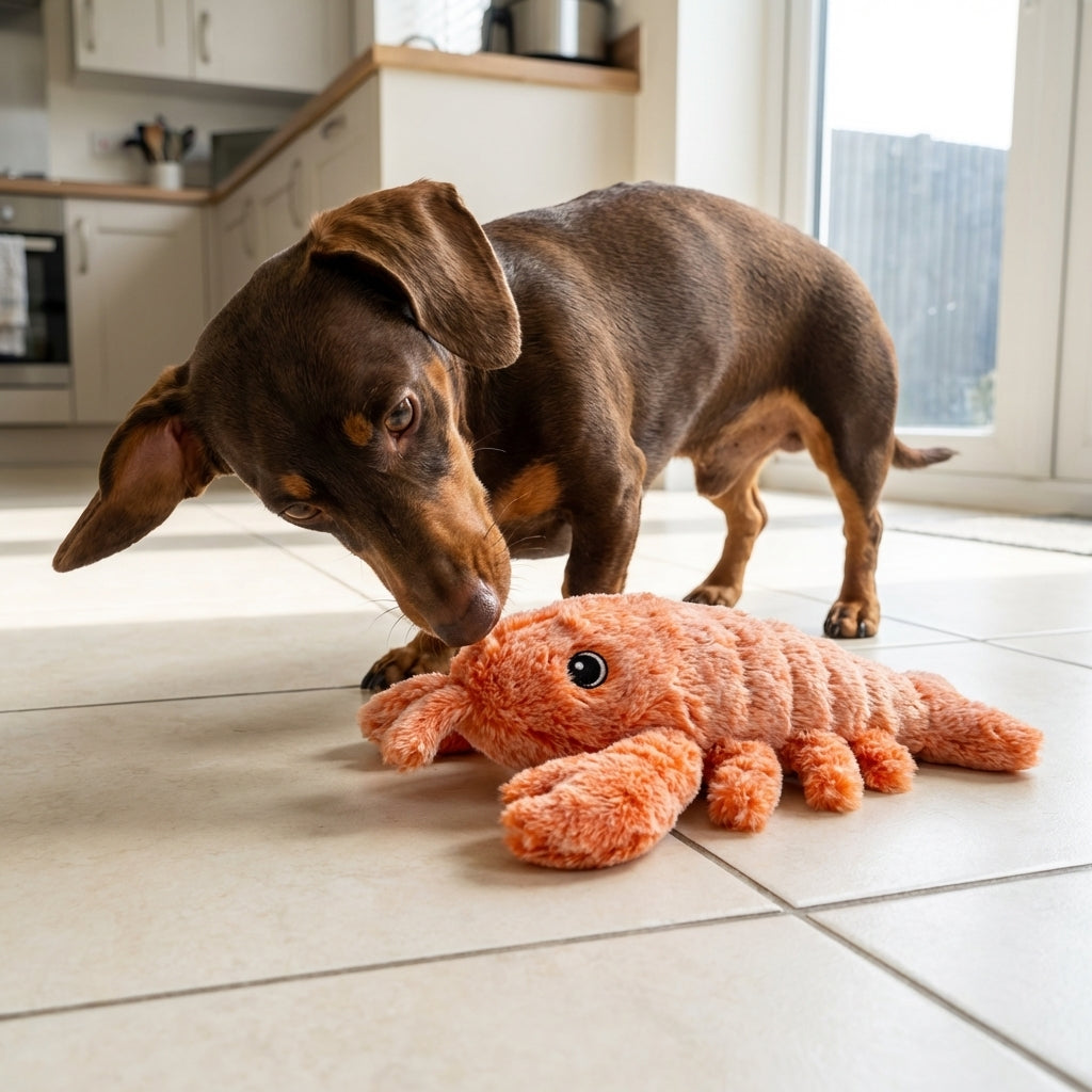 Moving Lobster Dog Toy With Motion Activation And USB Rechargeable | Temsk