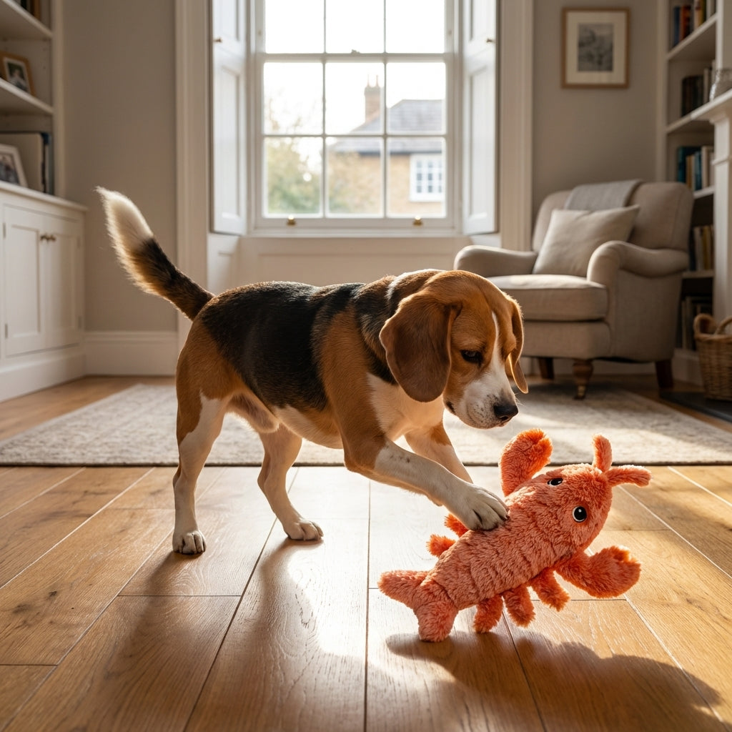 Moving Lobster Dog Toy With Motion Activation And USB Rechargeable | Temsk