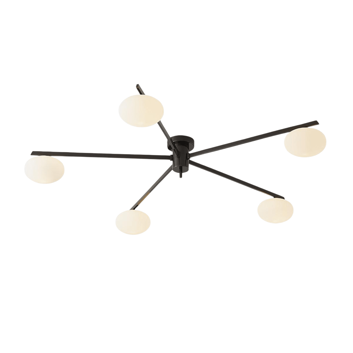 LED Multi-Arm Ceiling Light Fixture In Metal, 30 Inches Wide | Temsk