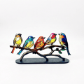Acrylic Ornament With Multiple Birds On A Branch Decorative Home Accent | Temsk