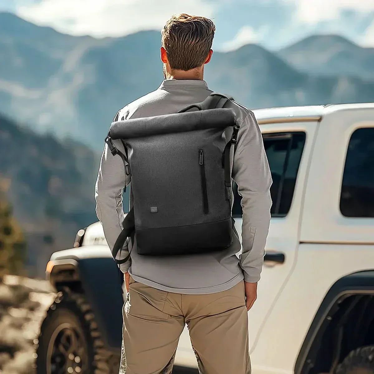 CityTrail Rolltop Backpack For Multifunctional Outdoor Use With USB Port | Temsk