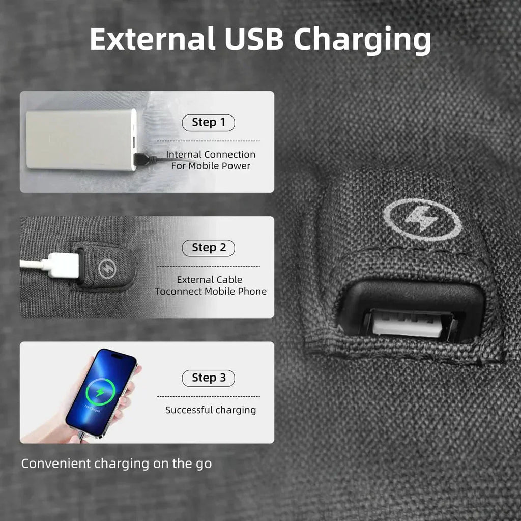 CityTrail Rolltop Backpack For Multifunctional Outdoor Use With USB Port | Temsk