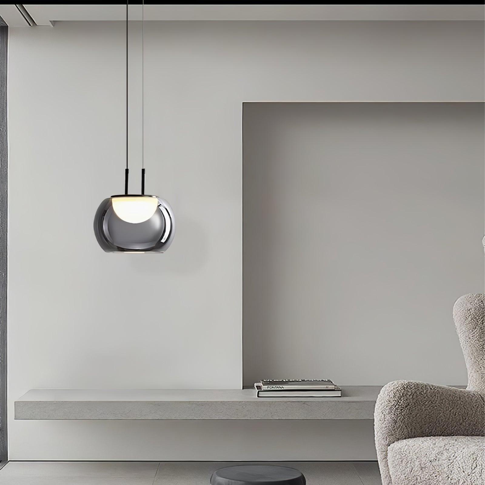 Selene Halo Pendant Light for Living Rooms and Dining Areas | Snurv | Temsk