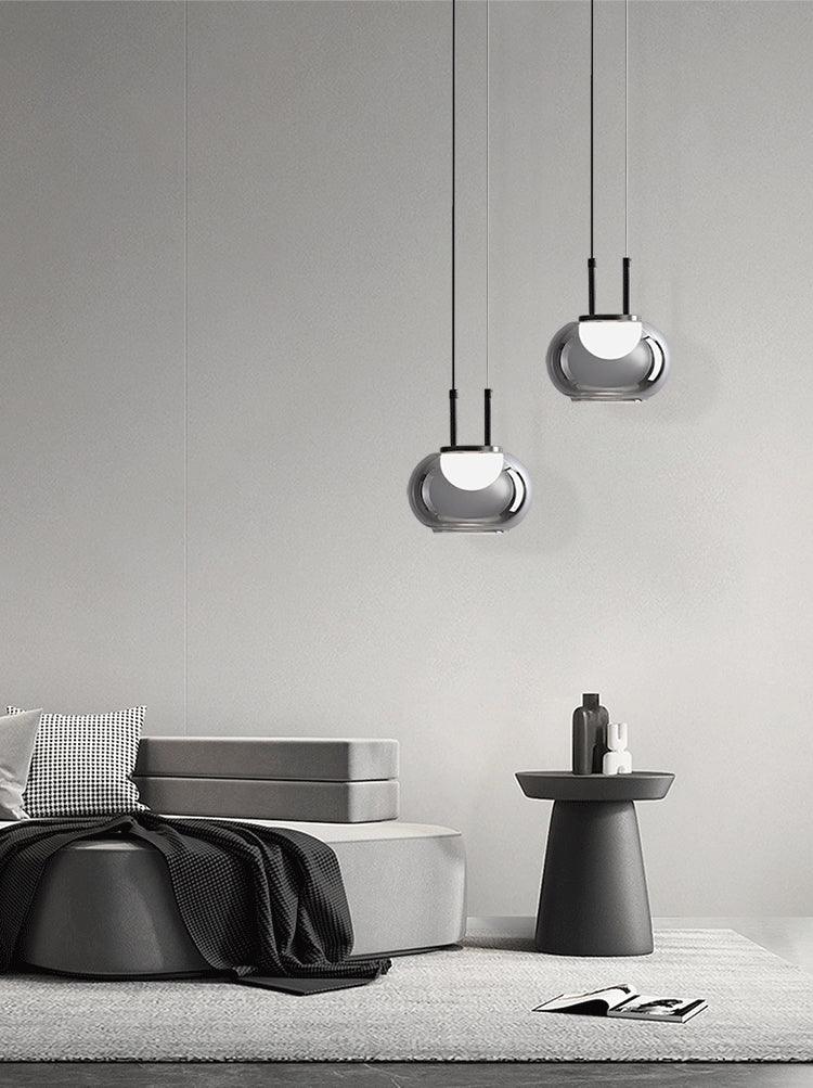 Selene Halo Pendant Light for Living Rooms and Dining Areas | Snurv | Temsk