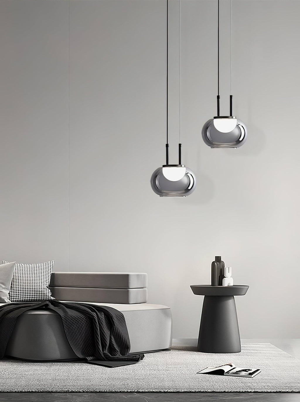 Selene Halo Pendant Light for Living Rooms and Dining Areas | Snurv | Temsk
