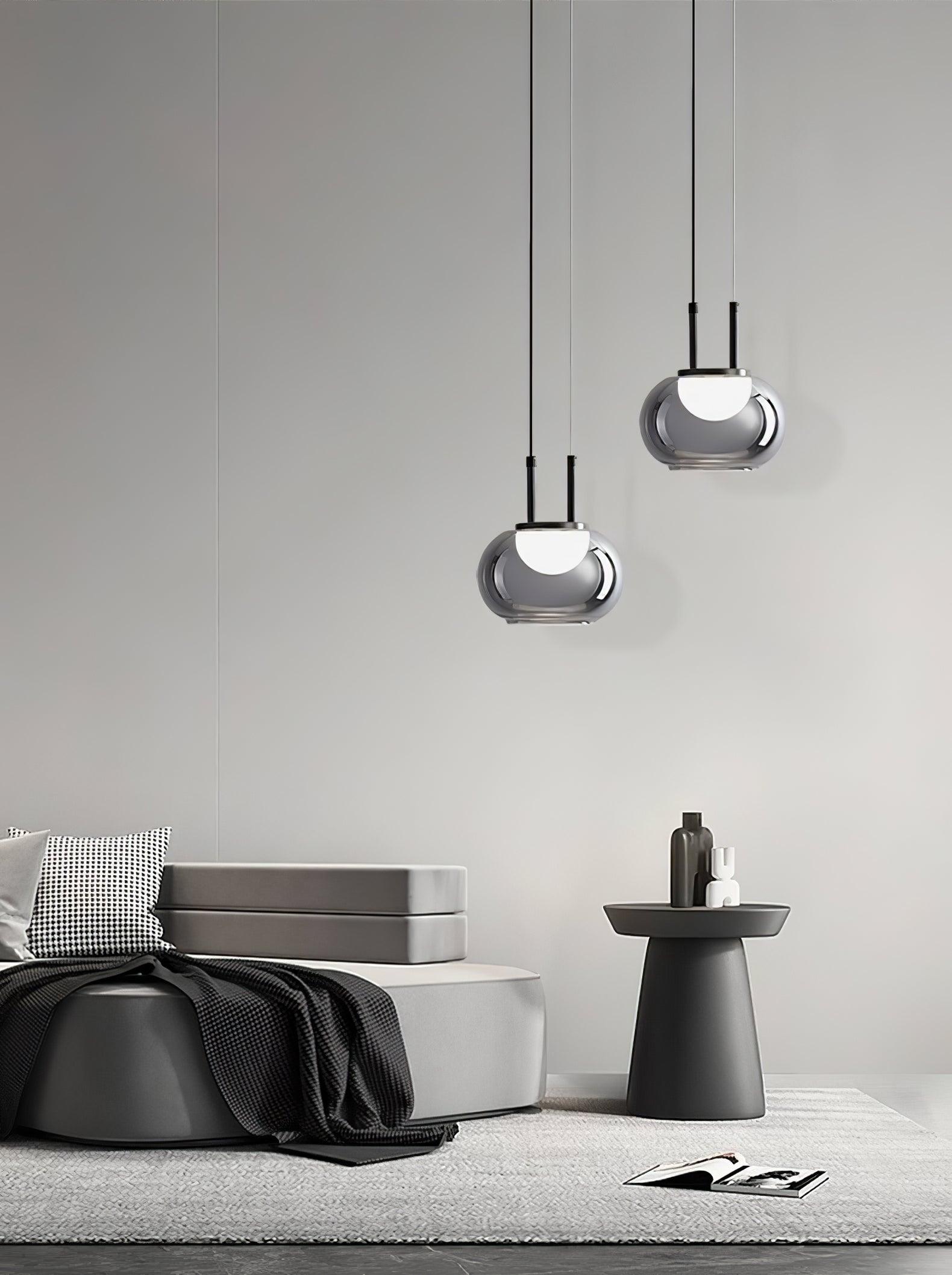 Selene Halo Pendant Light for Living Rooms and Dining Areas | Snurv | Temsk