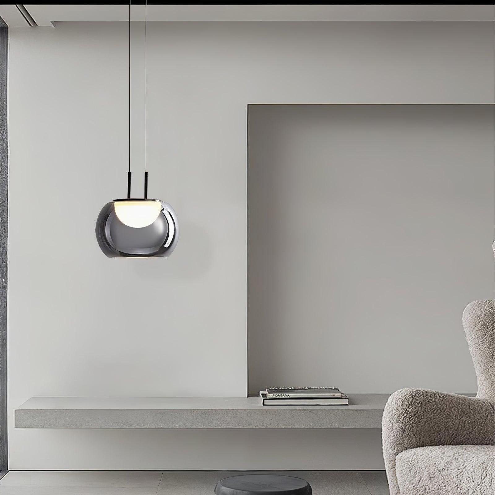 Selene Halo Pendant Light for Living Rooms and Dining Areas | Snurv | Temsk