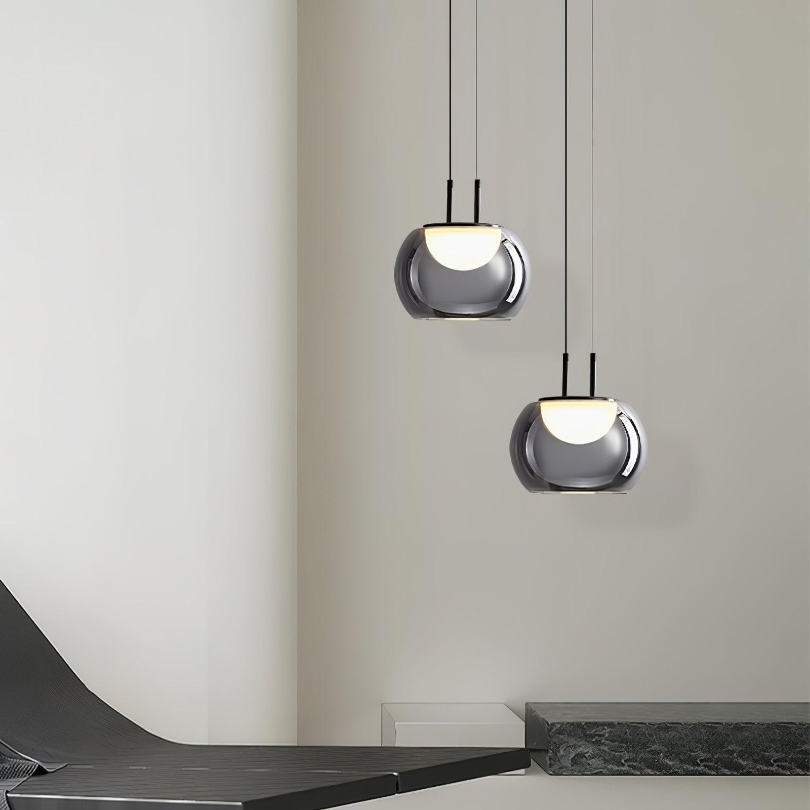 Selene Halo Pendant Light for Living Rooms and Dining Areas | Snurv | Temsk