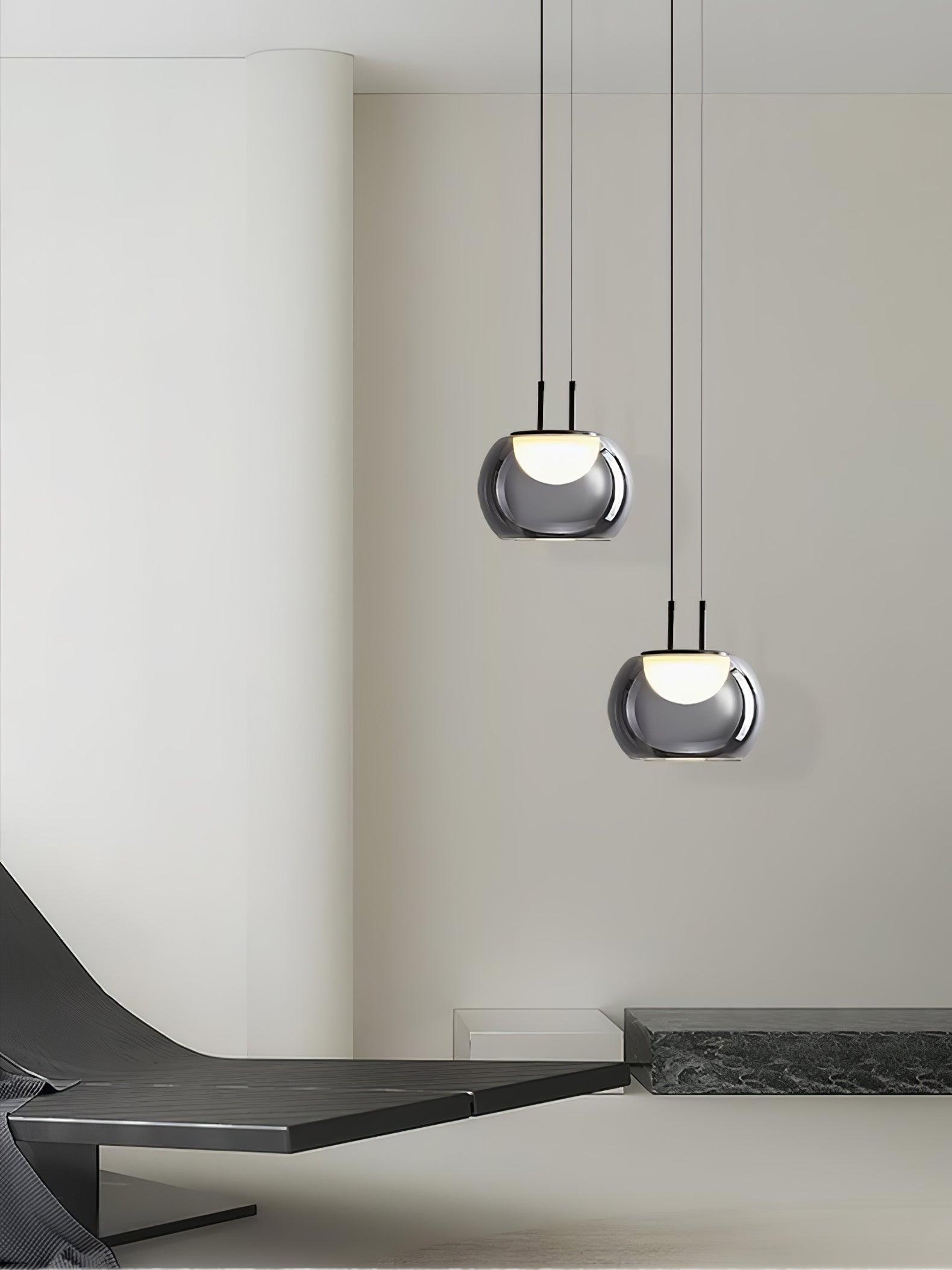 Selene Halo Pendant Light for Living Rooms and Dining Areas | Snurv | Temsk