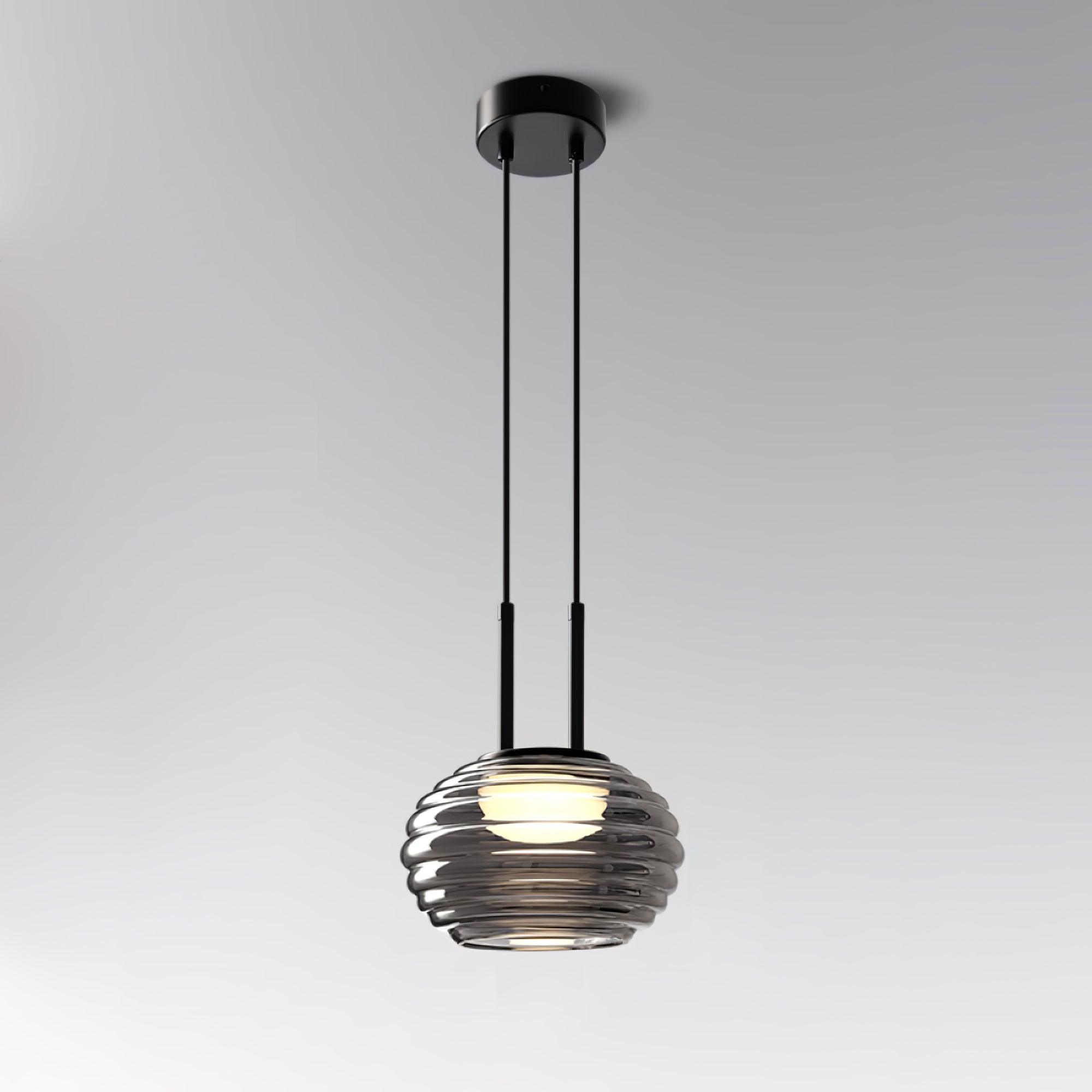 Selene Halo Pendant Light for Living Rooms and Dining Areas | Snurv | Temsk