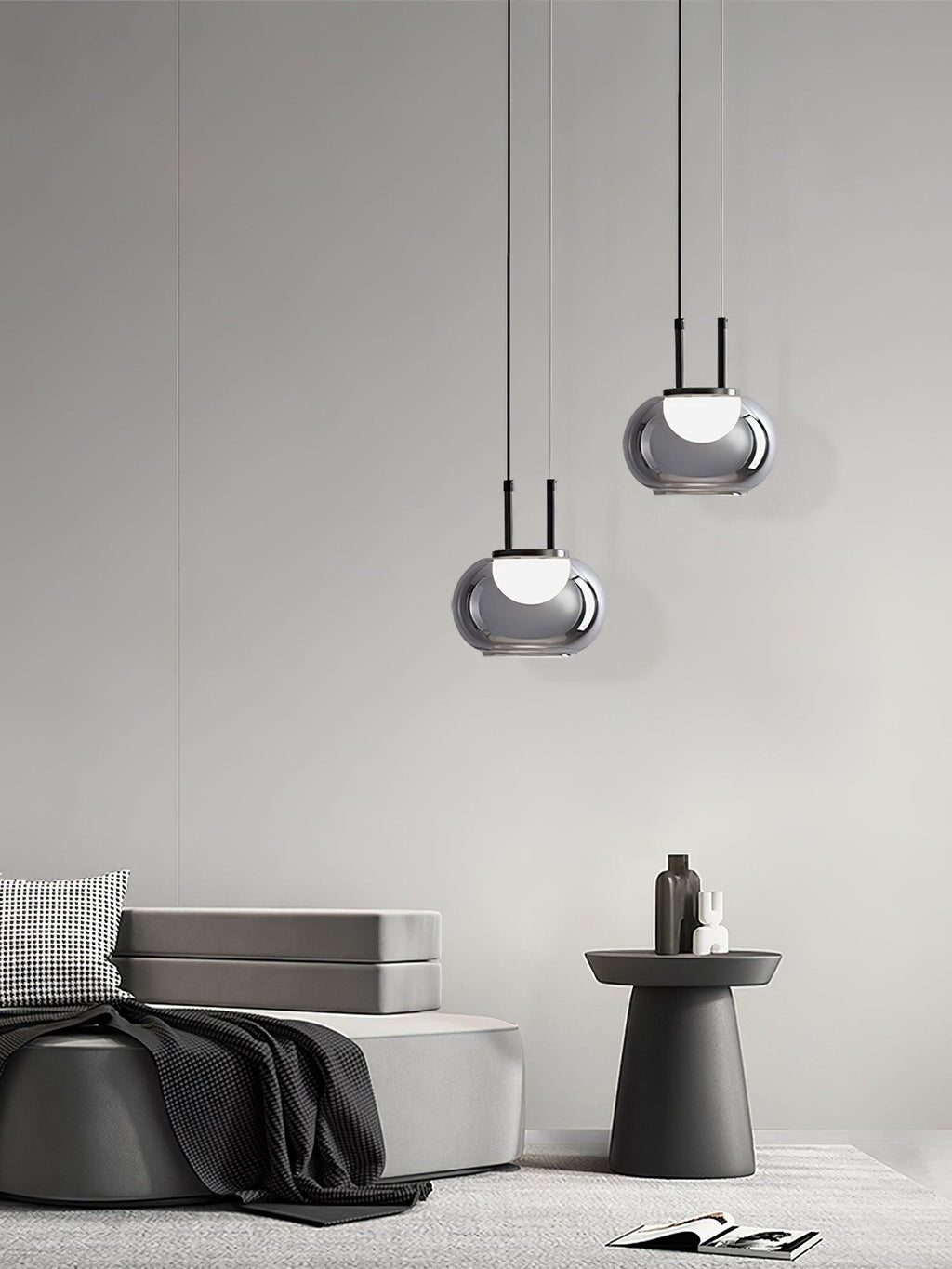 Selene Halo Pendant Light for Living Rooms and Dining Areas | Snurv | Temsk